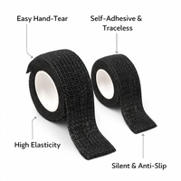 Table Leg Floor Protectors 2.5cm Round Polyester Cotton, Silent Non-Slip Chair Leg Covers for Tables and Chairs