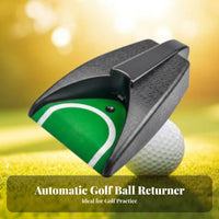 Motion Sensing Automatic Golf Ball Returner Continuous Practice Indoor Putting Coach Battery Powered for Beginners, Office, Home