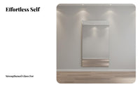 Shatterproof Self Mirror Tile Shatter Resistant Frameless Splicing Mirror Easy Installation Tempered Glass Wall Panel Distortion-Clear for Dancers, Fitness Enthusiasts, Dance Studio