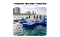 Jet Ski Drive-on Dock Easy Installation Modular Floating Dock High Load Capacity Boat Mooring Pontoon Anti-Slip Surface for Marina Operators, Waterfront Property Owners, Marinas, Harbors, Lakes, Rivers