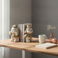 Dog Bookends Cartoon Animal Bookends Playful for Desk