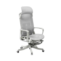Ergonomic Design Reclining Desk Chair with Footrest 360-Degree pivot Reclining Chair with Footrest Breathable Mesh spine Computer Seat Adjustable Support for Remote Workers, Students, video game enthusiasts, brief rest, Study Room, Studying, Bedroom