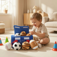 Soft Sports Bag Embroidered Toy Sports Bag Huggable Toys Sensory for Pretend Play