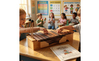 Xylophone Resonant Xylophone with Mallets Compact Percussion Instrument for Beginners, Kids, Music Lessons, Home Practice
