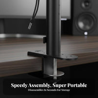 Anti-Slip Desktop Speaker Riser Space Saving Adjustable Studio Monitor Stand Vibration Damping Pad Universal Speaker Tray Heavy Duty for Audiophiles, Music Producers, Gamers, Gaming Setup