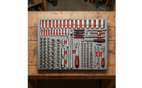 Automotive Tool Set with Tray Car Repair Tool Kit Ergonomic Tools for Garage