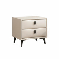 Minimalist design Two-Drawer End Table Modern Design Nightstand Space-Saving Storage Furniture space-efficient Size for Apartment Dwellers, homeowners, Bedroom, Small areas, Dorm Room, Entryway