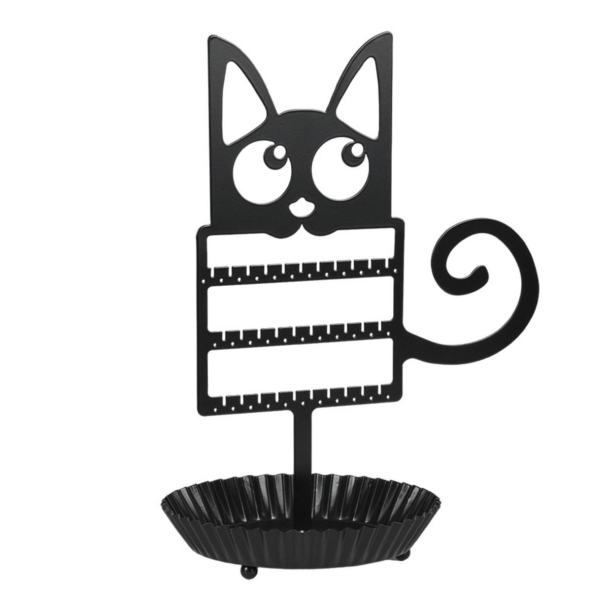 Earring Tree Organizer Space-Saving Earring Display Stand Easy to See Cat Jewelry Stand Dressing Table, Desktop