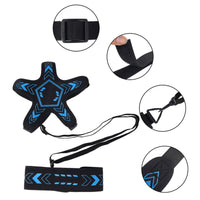 Star-Shaped Soccer Juggling Training Aid Tethered Waist Belt Ball Training Aid Single-Player Training Aid Printed Arrows