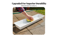 Multi-Purpose Rectangular Feed Trough Multipurpose Poultry Feeding Trough Long-Lasting for Farmers, Goat Keepers, Chicken Coop, Backyard