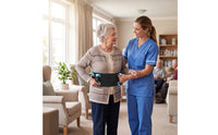 Gait Transfer Belt Padded Gait Belt with Handles Adjustable Medical Mobility Assist Strap for Caregivers, Patients, Bedside Transfers, Home Care