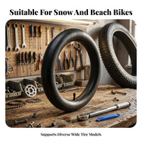 2 Pieces Oversized-Tire Bike Inner Tube Cold Resistance Cold-Weather Bike Inner Tube Versatile-Terrain Cycle Component for Rough Terrain