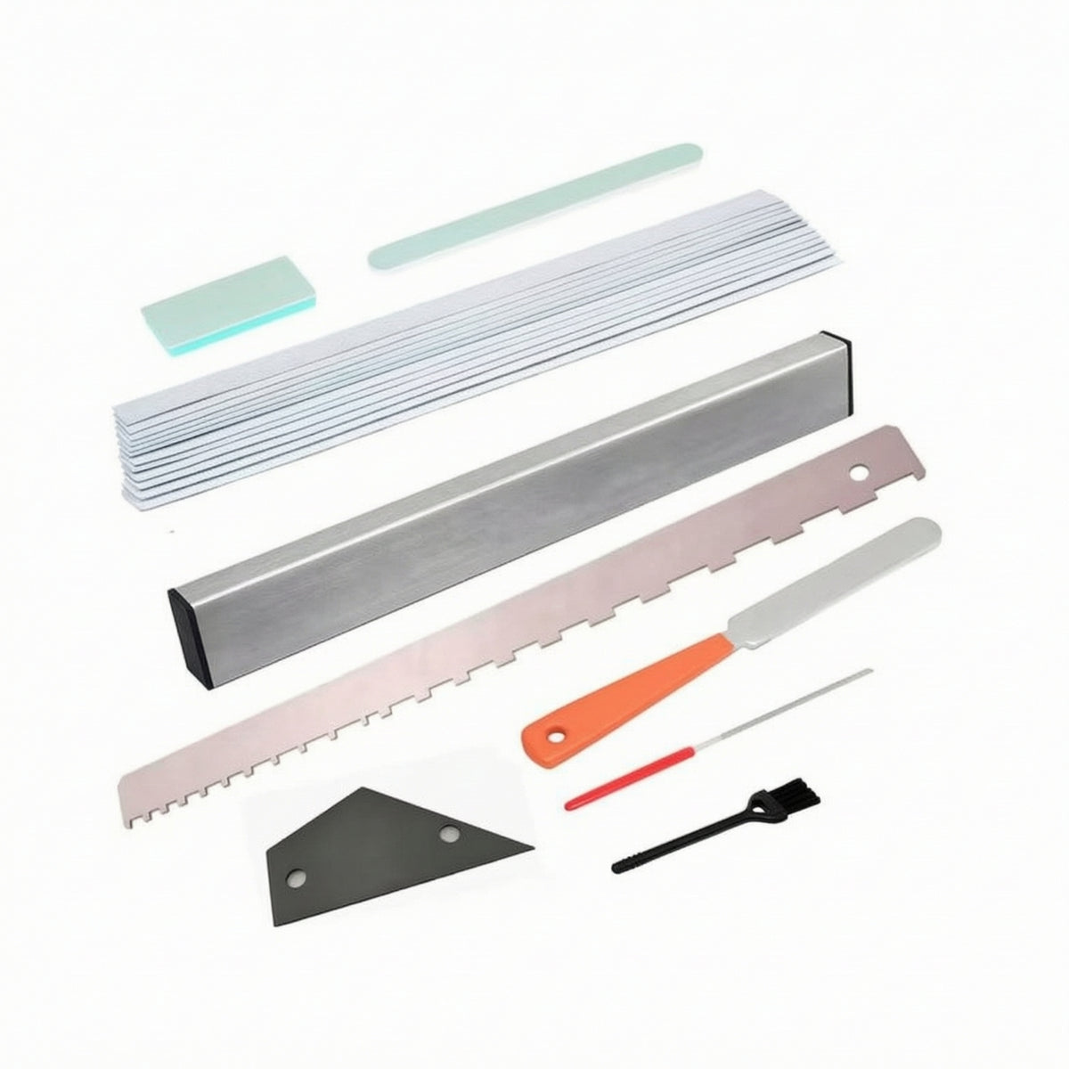 Guitar Maintenance Kit Versatile Guitar Luthier Setup Tool Kit Professional Notched Straight Edge for Guitarists, Beginners, Workshop, Home Studio