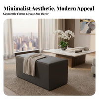 Multi-Functional Combinable Block Stool Modern Design Public Seating High-Density Foam Modular Bench Sturdy Construction for School Administrators, Interior Designers, Lounge Area, Office, Waiting Room, Hallway