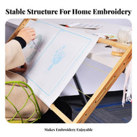 Keeps Material Tight Desktop Embroidery Frame Sturdy & Stable Design Adjustable Embroidery Frame Easy Assembly for Crafters, Home