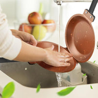 Non-Stick Double-Sided Pan Easy to Clean Folding Omelette Pan Even Heating Cookware Dishwasher Safe for Breakfast