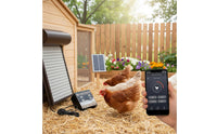 Weatherproof Automatic Chicken Door Metal Body Timed Chicken Coop Door for Backyard