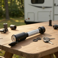 Trailer Towing Lock with Keys Anti-Unauthorized Removal Hitch Tow Bar Connector Lock with Keys Keyed for RV Owners, Towing
