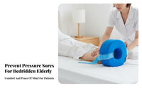 Foot Elevator Cushion Skin-Comfortable Foot Elevator Raise Pillow Breathable Textile Ankle Raise Pillow for Bedridden Patients, Elderly, Bed Rest
