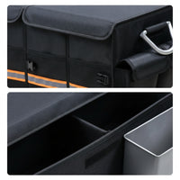 Car Trunk Organizer with Lid Large Capacity Trunk Organizer with Lid Portable Waterproof for Travelers, Road Trips