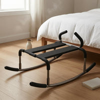 Multifunctional Exercise Stool Padded Rocker Stool Looped Grips
