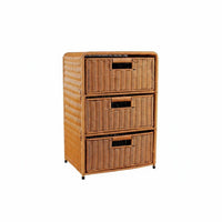 Storage Cabinet European Design Drawer Nightstand Smooth Finish Storage Cabinet with Baskets for Bedroom, Living Room