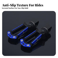 Rear Foot Pegs CNC Machined Motorcycle Footrests Aluminum Alloy Foot Pegs for Motorcyclists