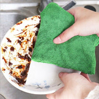 Large Microfibre Towel and Microfibre Cloth 30cm x 70cm, Highly Absorbent Cleaning Cloths for Kitchen, Reinforced Edges for Car and Furniture Use