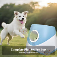 Indoor & Outdoor Use Dog Tennis Ball Er Adjustable Distance Automatic Dog Ball Er Portable for Young Dogs, Park, Living Room