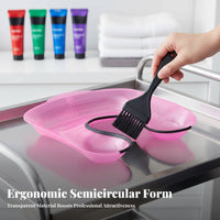 Hair Dyeing Shoulder Tray Drip-Resistant Perm Water Collect Ing Basin Keeps Clothes Clean Hair Coloring Neck Guard for Barbers, Barbershop, Home