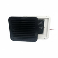 Heat Dissipation RV Side Exhaust Fan Shielded Mesh RV Side Vent Fan Easy to Install Motorhome Air Vent Long-Lasting for Boat