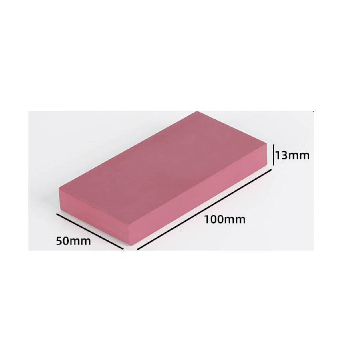 Solid Pink Sharpening Stone Flat-Sided Rectangular Sharpening Stone