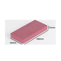 Solid Pink Sharpening Stone Flat-Sided Rectangular Sharpening Stone