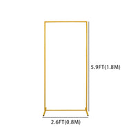 Freestanding Rectangular Backdrop Frame Cylindrical Metal Arch Stand Geometric Photography Backdrop Stand Stable for Stages