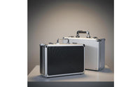 Lockable Equipment Briefcase Portable Lockable Equipment Case Heavy Duty Metal Instrument Box for Technicians, Hobbyists, Travel, Job Site, Field Work