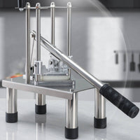 French Fry Cutter Multi-Functional Manual Potato Slicer Heavy Duty Stainless Steel Potato Chipper for Restaurants, Commercial Kitchen