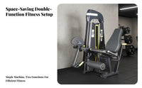 Inner Outer Thigh Machine 2-in-1 Design Inner Outer Thigh Adjustable Resistance Adductor Abductor Machine for Athletes, Fitness Center, Gym
