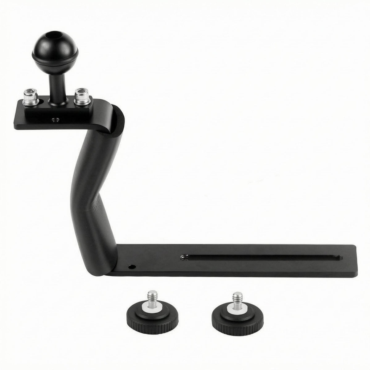 Underwater Camera Tray Bracket Knurled Knobs Z Shaped Camera Grip mount 1/4 Inch Thread Underwater Tray Handle