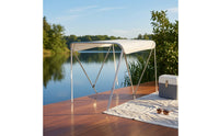 Boat Awning with Folding Frame Foldable Marine Boat Cover Resistant for Boaters