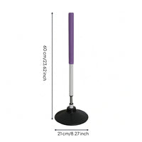 Round Base Dribbling Slalom Pole Slim Springy Training Pole for Basketball Players, Exercises