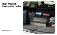 Large Capacity Car Trunk Storage Box Space Saving Foldable Trunk Organizer Multi-Pocket Design Car Boot Storage Case Sturdy Construction for SUV Owners, Families, Travelers, Road Trips, Grocery Shopping, Camping