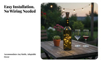 light-emitting diode Bulbs Solar Cork Light mood-setting Creating Bottle lighting fixture suitable for common Bottles cord Lights Bendable Wire for DIY hobbyists, Home Decorators, Parties, Weddings, Wedding, Garden