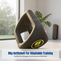 Cast Iron Kettlebell, Patriotic Triangle Shape, Coated, Integrated Dumbbell, Multi-Functional, Home Fitness, Men & Women