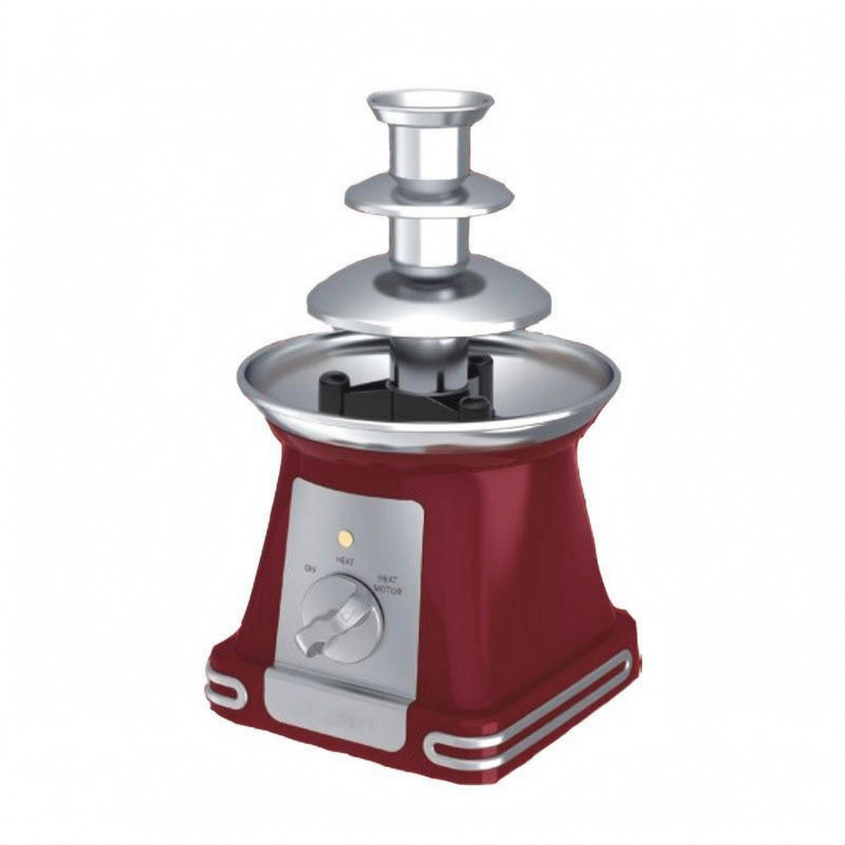 Electric Chocolate Fondue Fountain Machine Compact Party Appliance Detachable