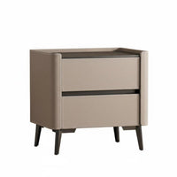 Luxury design 2-Drawer End Table Modern Design Nightstand Fully Assembled Bedroom Furniture Sturdy & Stable for Interior Designers, Apartment Dwellers, Guest Room, Entryway, College Dorm, Closet