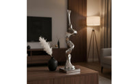 Abstract Sculpture Reflective Tabletop Ornament Minimalist Statue for Austerity Appreciators