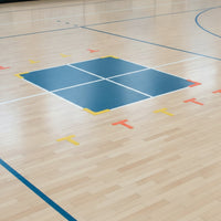 12 Pieces Pickleball Court Markers Flat Marker Pieces Temporary for Teachers
