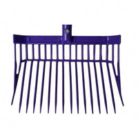 16 Tines Plastic Manure Fork Socket Mount Manure Fork Head Screw-Fastened Hay Rake Lightweight