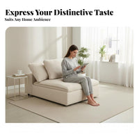 Linear-Lounger Lounger Light Luxury Sofa Minimalist Design Living Room Furniture for Residents, Apartment Dwellers, Home, Lounge Area