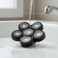 6-Head Rotary Hair Trimmer Washable Electric Accessory Waterproof and Washable Use